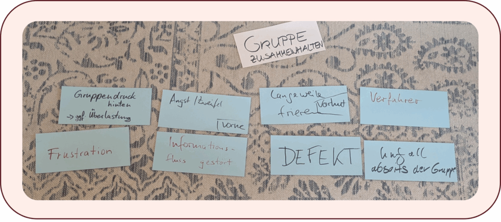 Ursachen und Auswirkungen wenn Gruppen auseinander fallen.