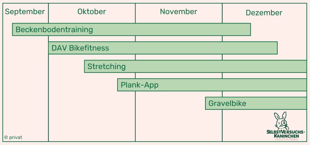 Schritt für Schritt kommen verschiedene Sportarten hinzu